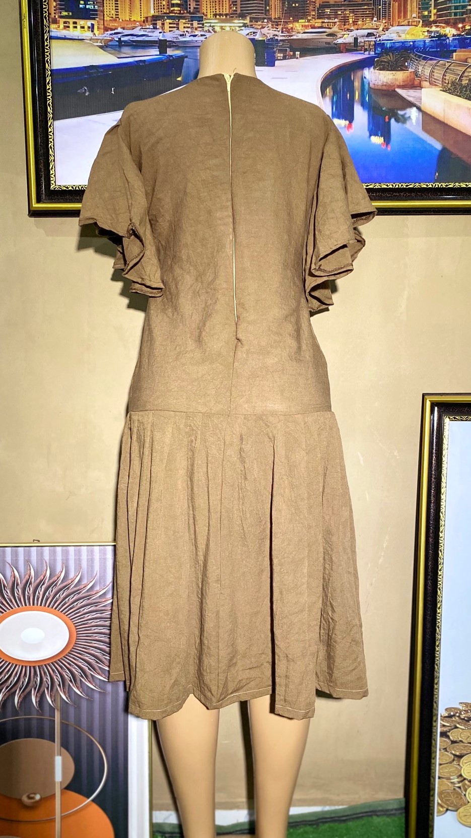 pleated gown (0171)