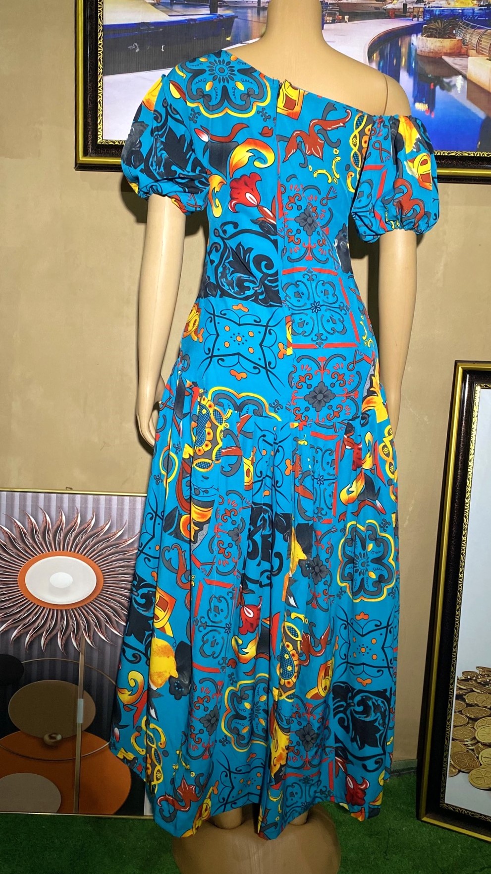 pleated gown(0098)