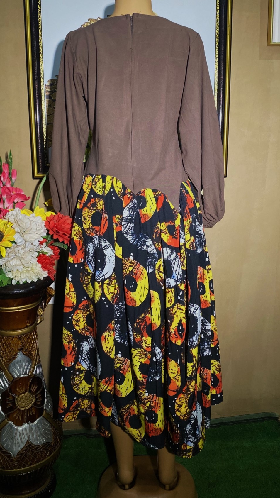pleated gown (0033)