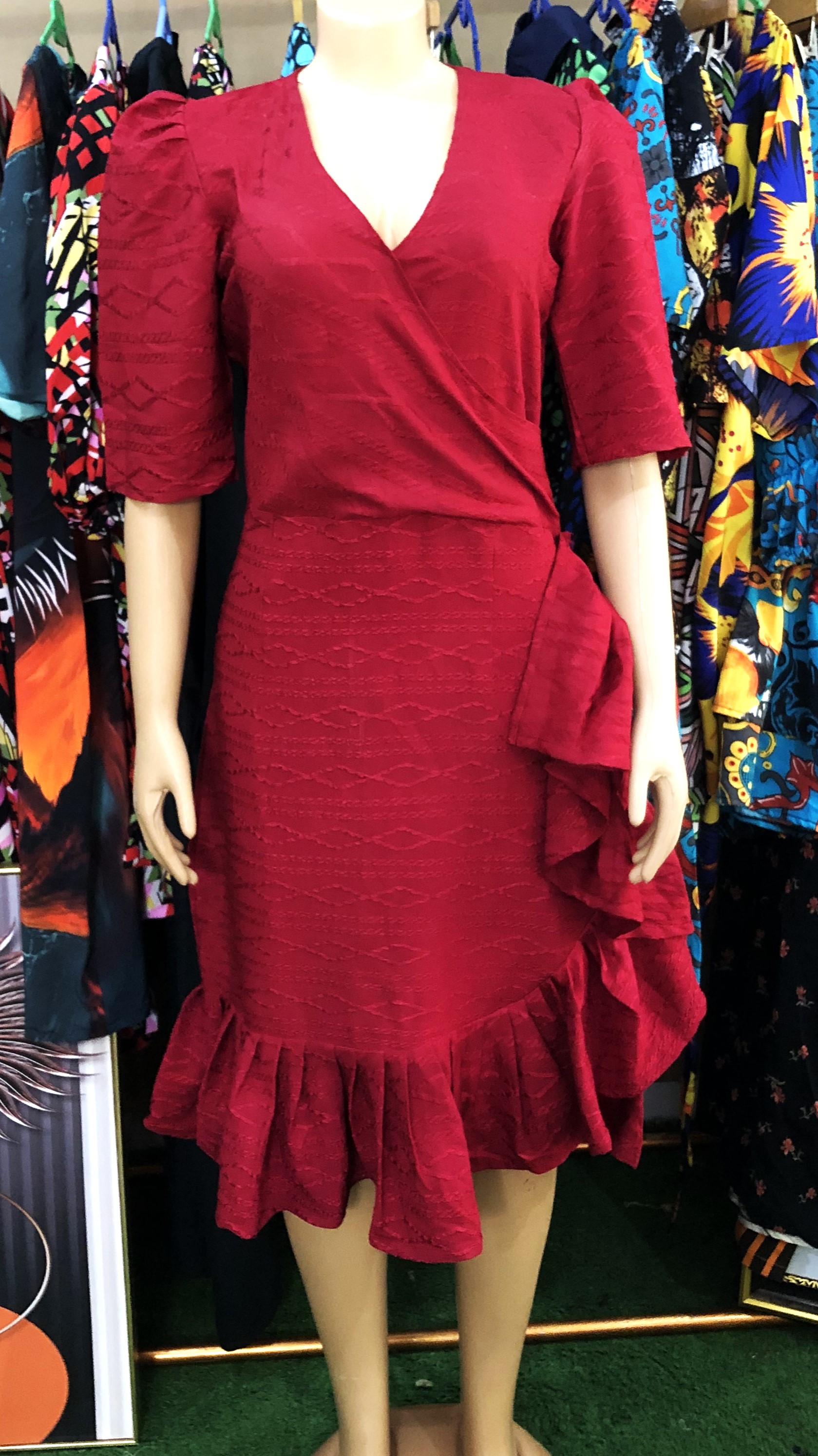 Ruffled gown(G1002)